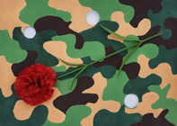 Camouflage Muster mit Nelke